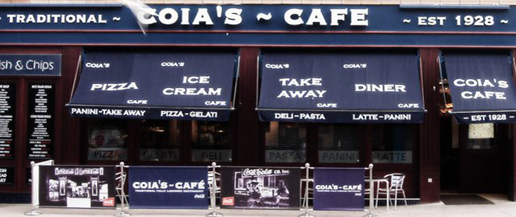 Coia's Cafe Dennistoun Glasgow